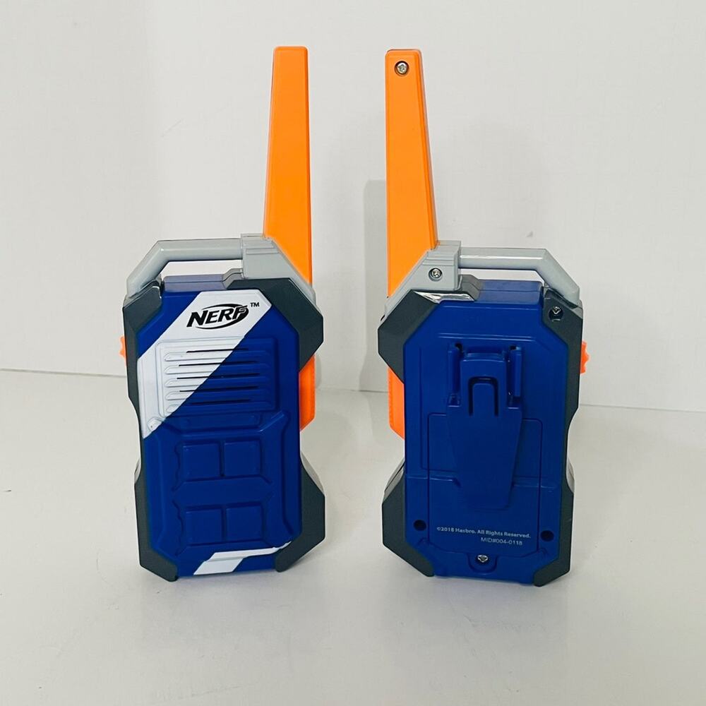 Nerf Molded Walkie Talkies with Built-in Belt Clip & Blaster Clip (1 Pair) - Picture 2 of 2